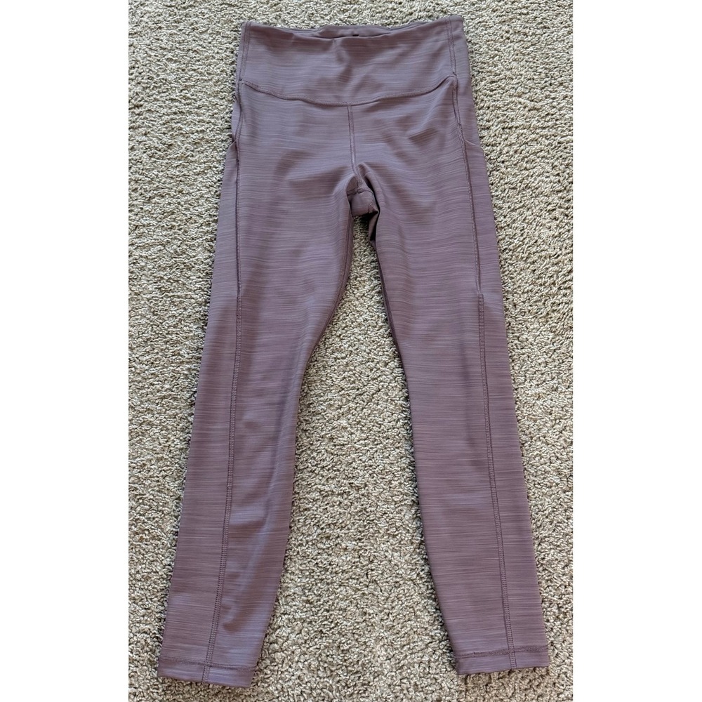 Athleta Ultimate Stash Pocket 7/8 Tight Mauve Heather Leggings Small